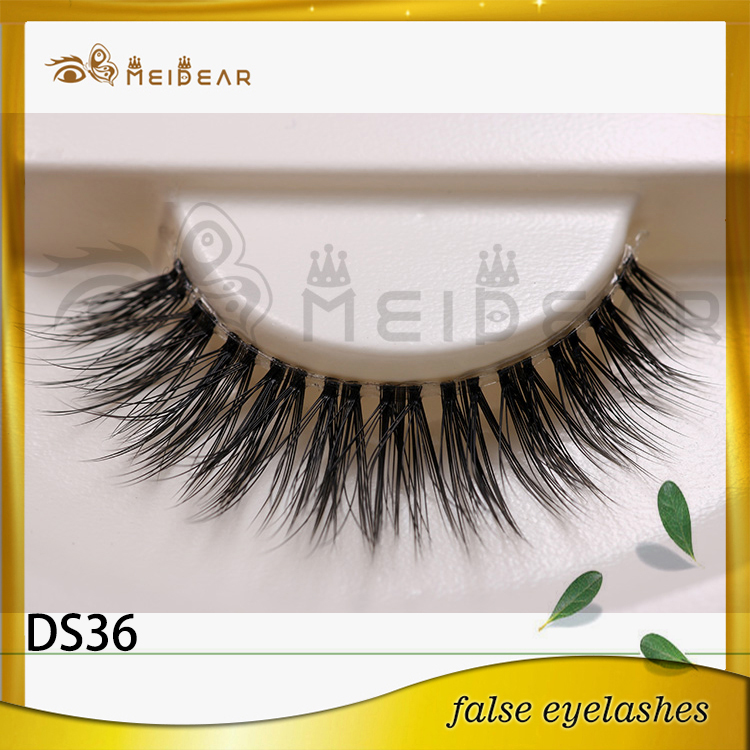 Factory wholesale private label logo 3d silk eyelashes